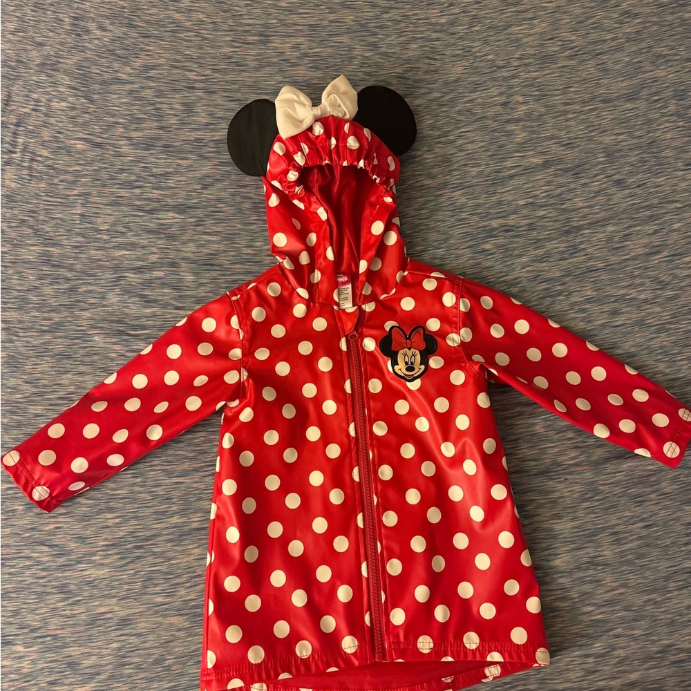 Disney Minnie Mouse Red Polka Dot Raincoat